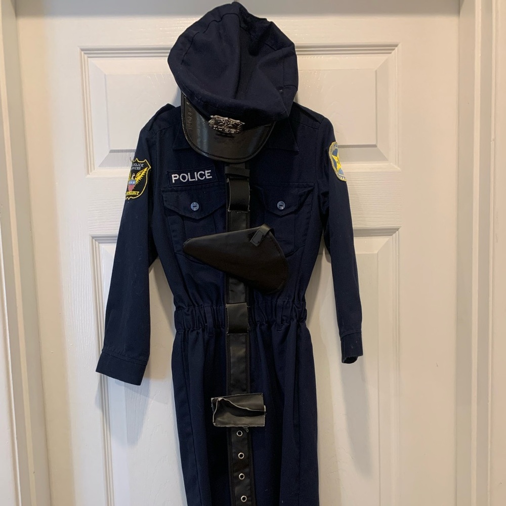 Kids Police Officer Costume Jumpsuit